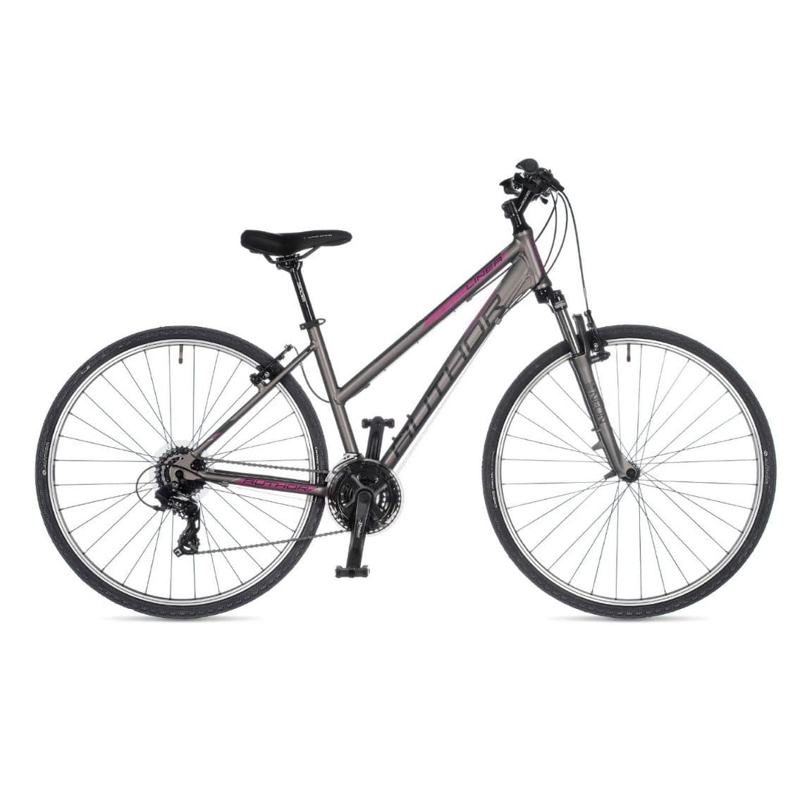 Велосипед Author Linea 19" (22) серебро/розовый
