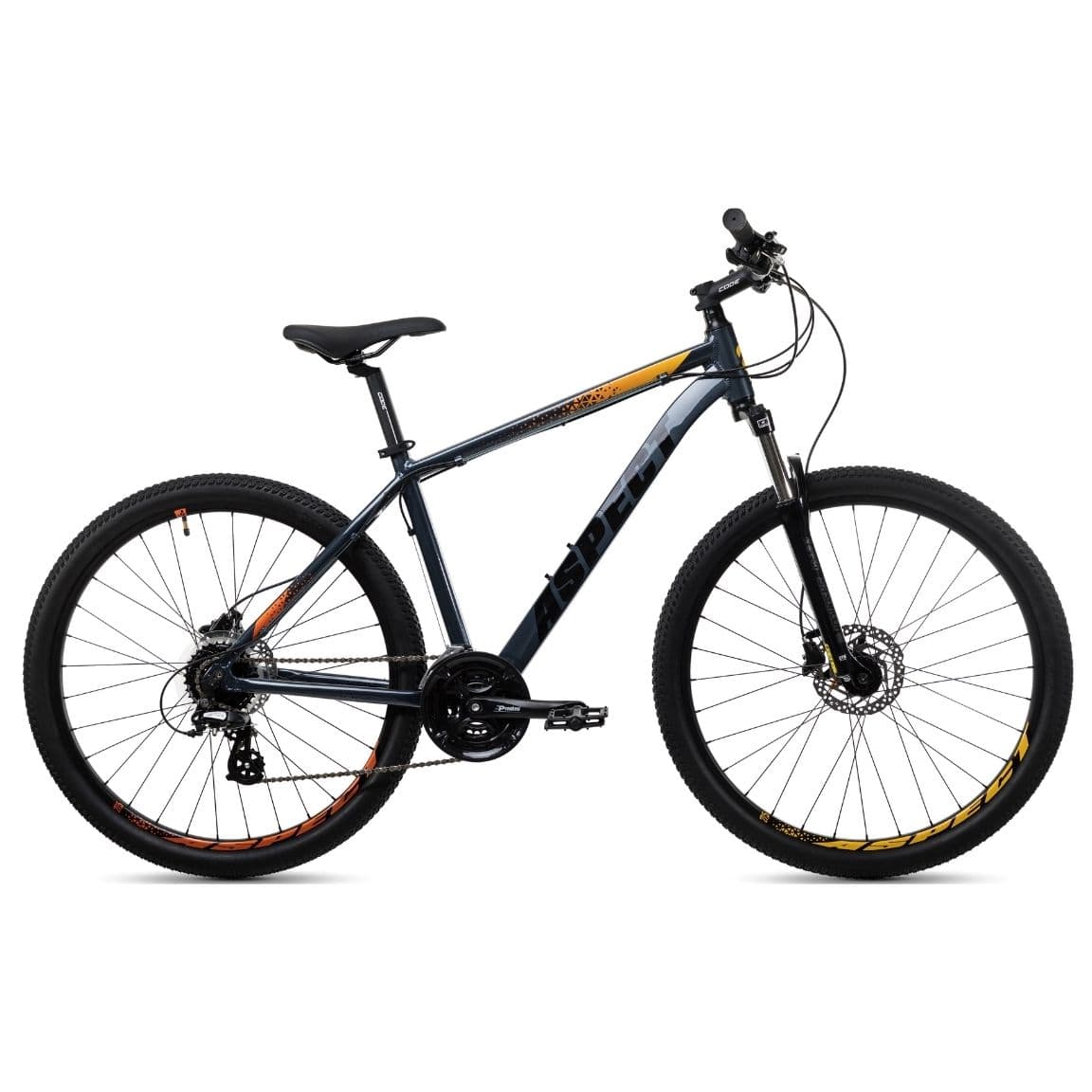 Велосипед Aspect NICKEL 27.5 20" Серо-оранжевый (2022)