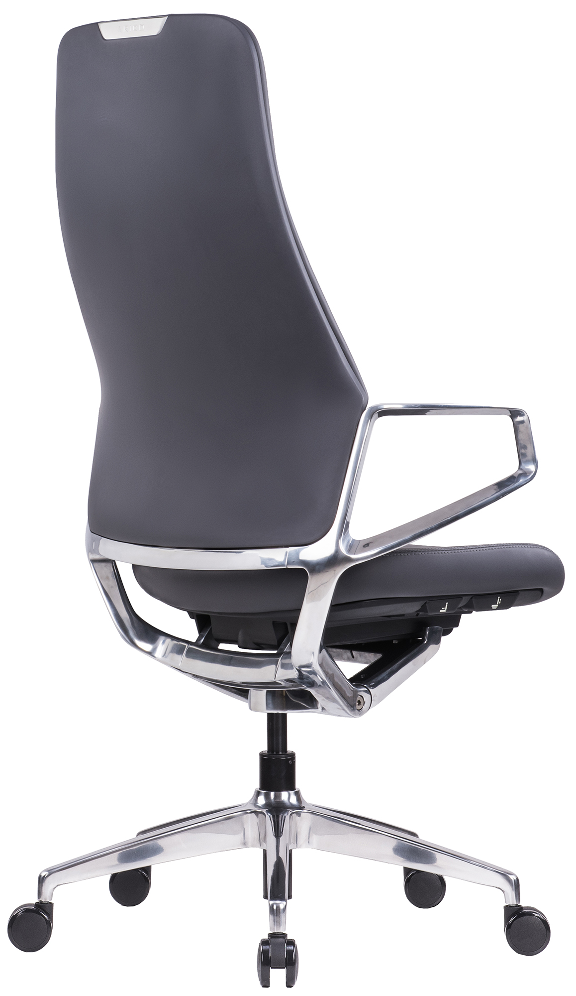 Эргономичное кресло руководителя Arico HB, чёрная кожа