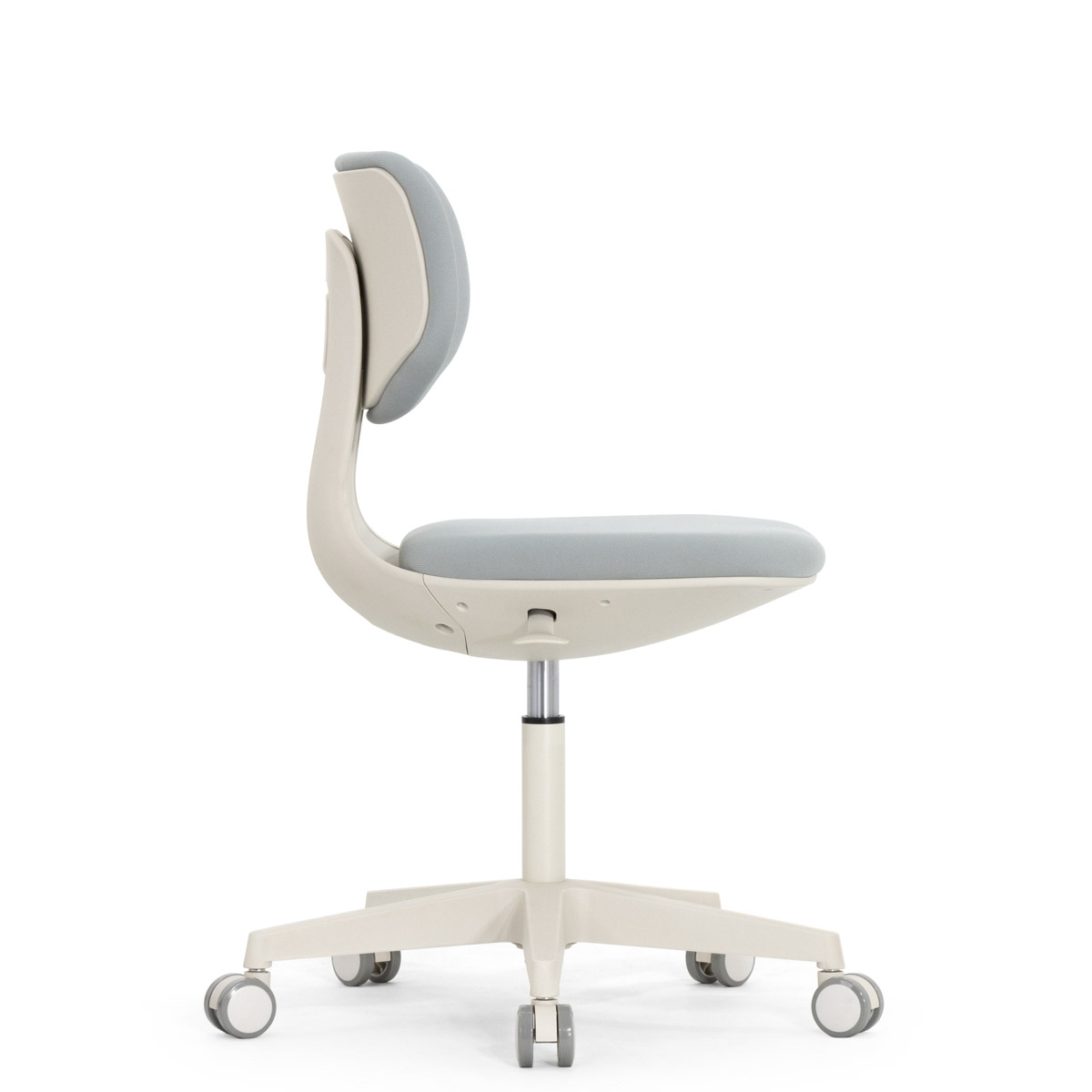 Эргономичное кресло Falto Rookie (регулируемая спинка, ткань, каркас светлый, серый)