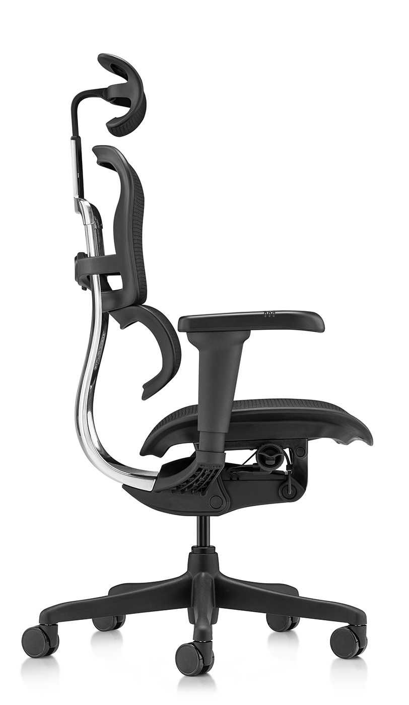 Эргономичное кресло Falto Ergohuman 2 Ultra (наклон вперёд, сетка, чёрный)