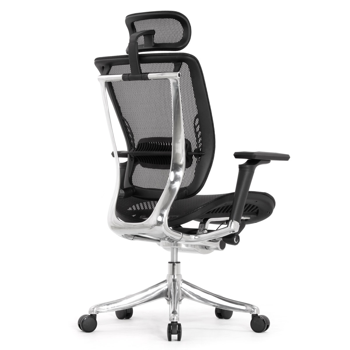 Эргономичное кресло Falto Spring 2 (поясничный валик, подлокотники 6D (360), сетка, чёрный)