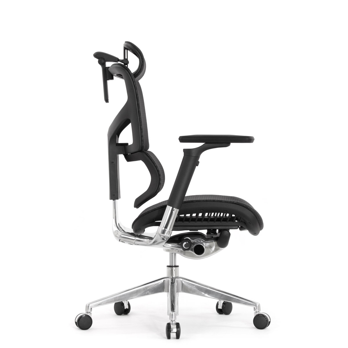 Эргономичное кресло Falto Sail 2 (динамичный поясничный упор, подлокотники 6D (360), сетка, чёрный)