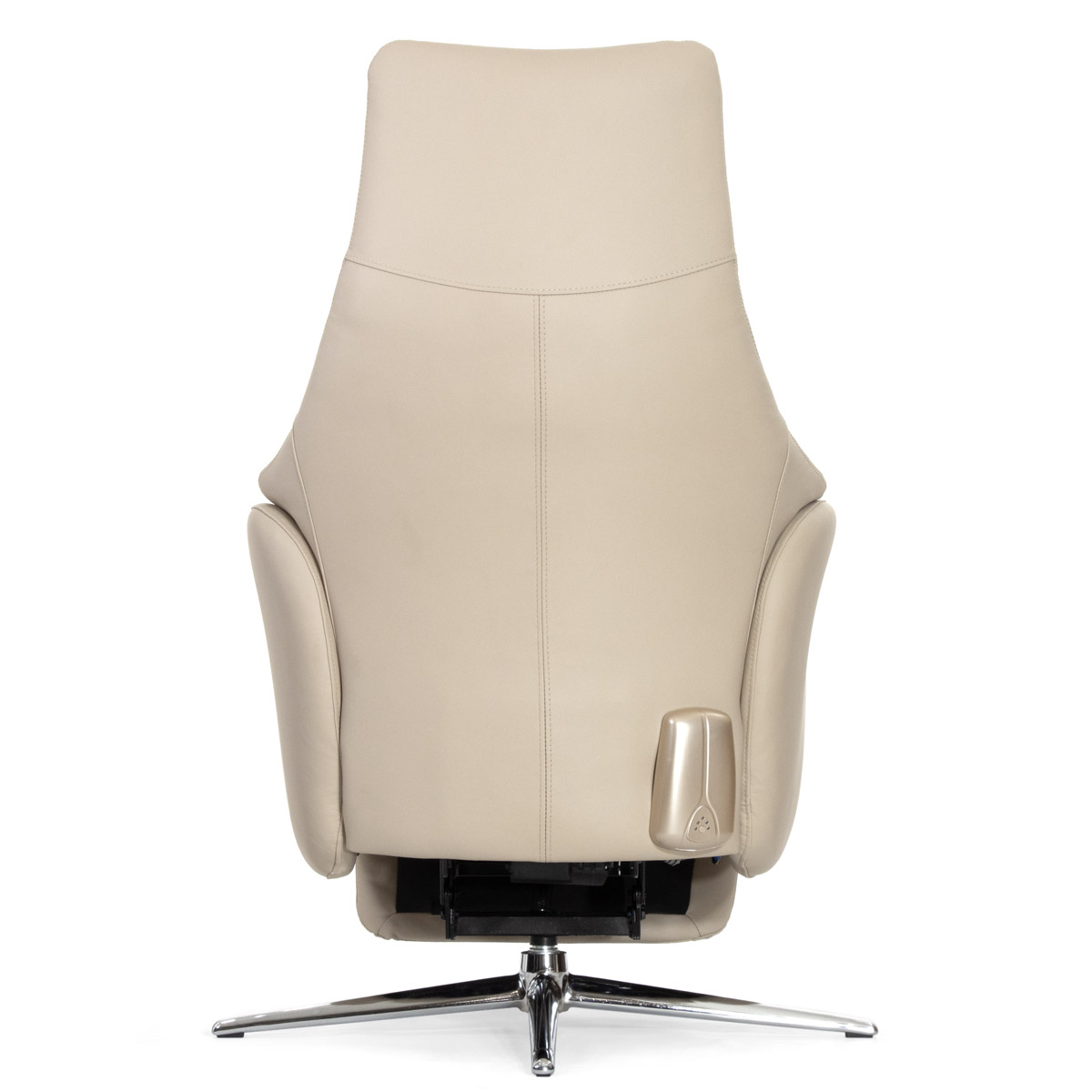 Кресло-реклайнер Falto Crema (2 мотора, zero, аккумулятор, натуральная кожа, бежевый)