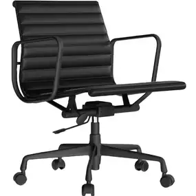 Эргономичное кресло Eames Ribbed Office Chair EA 117, Total Black