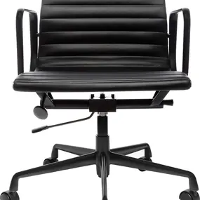 Эргономичное кресло Eames Ribbed Office Chair EA 117, Total Black