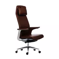 Эргономичное кресло руководителя Soho Design Match HB темно-коричневая кожа