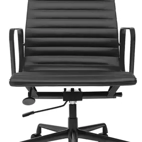 Эргономичное кресло Eames Ribbed Office Chair EA 119, Total Black