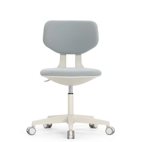 Эргономичное кресло Falto Rookie (регулируемая спинка, ткань, каркас светлый, серый)