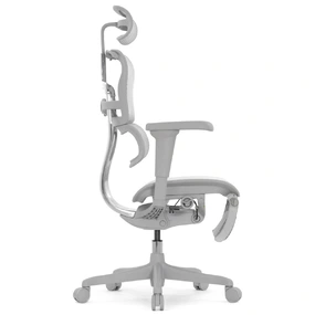 Эргономичное кресло Falto Ergohuman 2 Ultra с подножкой (наклон вперёд, сетка, серый)