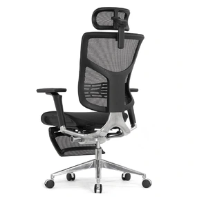 Эргономичное кресло Falto Star 2 с подножкой (подлокотники 6D (360), сетка, цвет чёрный)