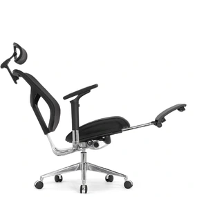 Эргономичное кресло Falto Star 2 с подножкой (подлокотники 6D (360), сетка, цвет чёрный)