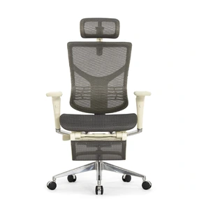 Эргономичное кресло Falto Star 2 с подножкой (подлокотники 6D (360), сетка, цвет светлый)