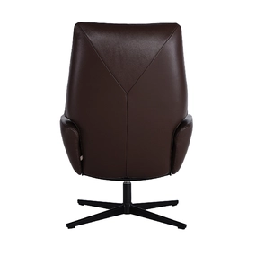 Кресло-реклайнер Ergo Lounge, коричневая кожа