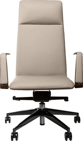 Эргономичное кресло руководителя Noel бежевая кожа Nappa Premium