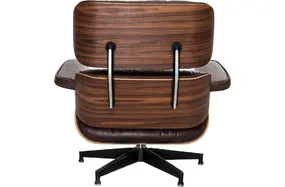 Кресло для отдыха Eames Lounge Chair & Ottoman Premium состаренная кожа